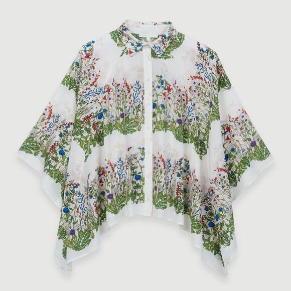Maje
OVERSIZED FLORAL SHIRT - ecru / green - Picture 1 of 7